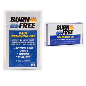 แผ่นเจลแปะกันความร้อน BurnFree-แผ่นเจลแปะลดการลุกลามจากแผลไฟไหม้ ขนาด 1/8 ออนซ์ (3.5 กรัม) – 50 ซอง / แพ็ค