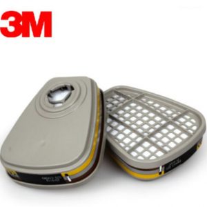 ตลับไส้กรอง 3M : 6057 ป้องกันไอระเหย-ตัวทำละลาย ไอกรด และสารอนินทรีย์(Organic Vapor/Inorganic and Acid Gas Cartridge)
