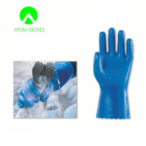 ถุงมือยางไนไตร/Nitrile ป้องกันความเย็น ATOM 1417-30
