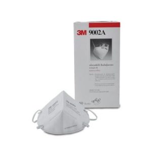 หน้ากากป้องกันฝุ่น 3M 9002A แบบพับได้ (50ชิ้น/กล่อง)