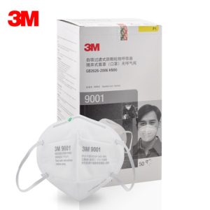 หน้ากากป้องกันฝุ่นละออง 3M9001 KN90 (50ชิ้น/กล่อง)