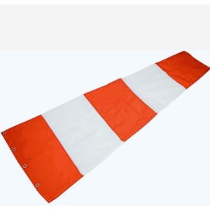 ถุงลมบอกทิศทาง Wind Sock แบบมีแถบสะท้อนแสง หรือ สลับลีแดง-ขาว