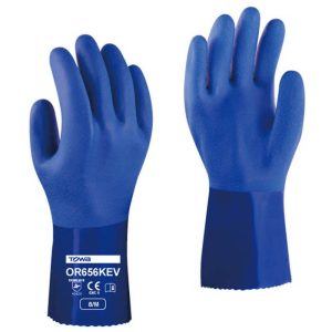 ถุงมือยาง PVC TOWA รุ่น OR656KEV