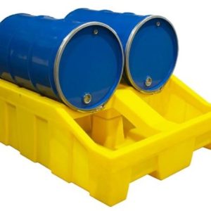 ชุดรองสารเคมีแนวนอนสำหรับวางถัง Romold รุ่น DB4 Horizontal Drum Spill Pallet