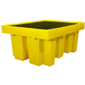 พาเลทรองสารเคมี ROMOLD รุ่น BB1(TSSBB1) รองรับ 1100 ลิตร (L) (1แทงก์) 177x135x81 ซม. สีเหลือง